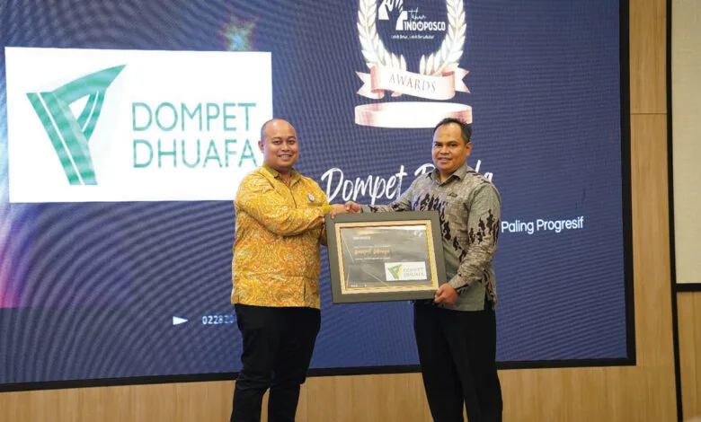INDOPOSCO Anugerahi Dompet Dhuafa sebagai Lembaga Filantropi Paling Progresif, Terbuka, dan Tepercaya