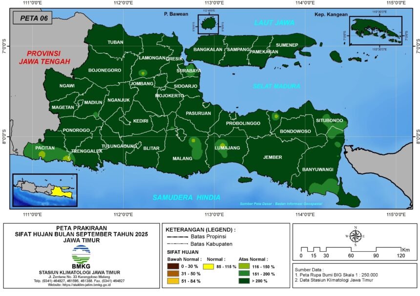 38 Daerah di Jawa Timur Berstatus Siaga Cuaca Ekstrem