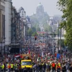 Puluhan Ribu Warga Belgia Demo Dukung Palestina