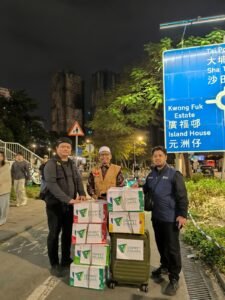 Pada hari Sabtu, 29 November 2025, DDHK mengirim bantuan ke lokasi musibah kebakaran di komplek apartemen Kwong Fuk Estat.