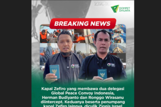 Bajak Kapal Zefiro GSF, Pasukan Zionis Israel Culik Mantan General Manager DDHK Ustadz Herman Budianto