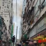 Kebakaran di Causeway Bay: 53 Orang Dievakuasi, Lalu Lintas Ditutup dan Layanan Trem Dihentikan