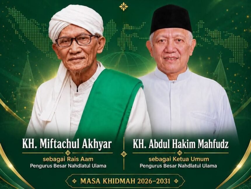 Kiai Miftachul Akhyar Kembali Rais Aam, Gus Kikin Terpilih Ketua Umum PBNU Periode 2026-2031