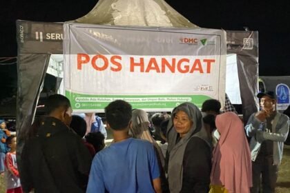 Tiba di Maumere, Tim Respons Dompet Dhuafa Bantu Dampingi Pemindahan Pengungsi dan Hadirkan Pos Hangat di Pengungsian